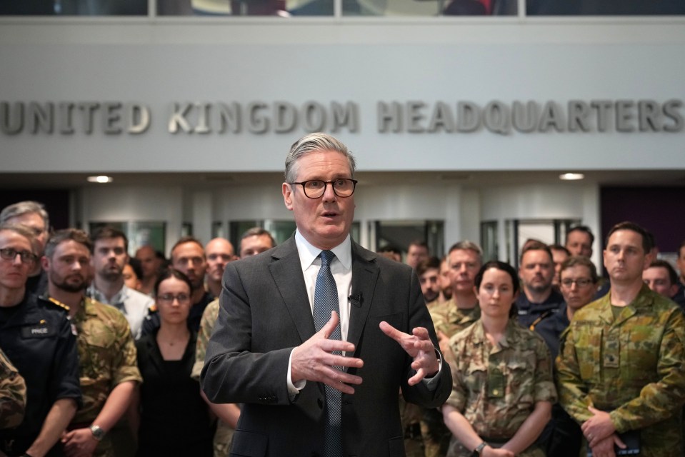 Prime Minister Keir Starmer speaking at UK headquarters.