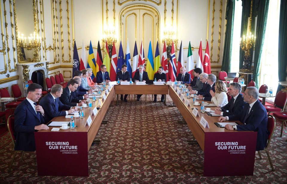 European leaders at a London summit.