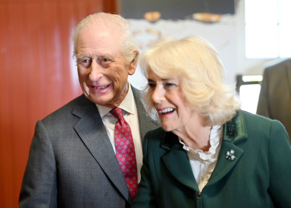 King Charles III and Queen Camilla at Broighter Gold Farm.