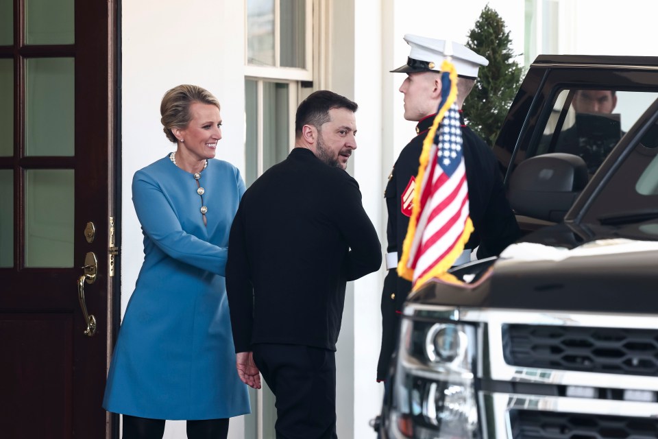 Volodymyr Zelensky departing the White House.