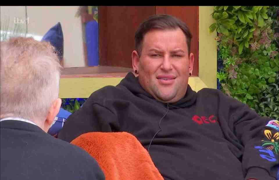 David Potts on Celebrity Big Brother.