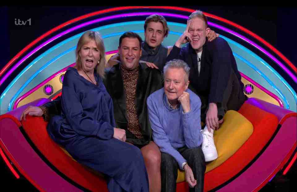 Finalists of Celebrity Big Brother celebrating.
