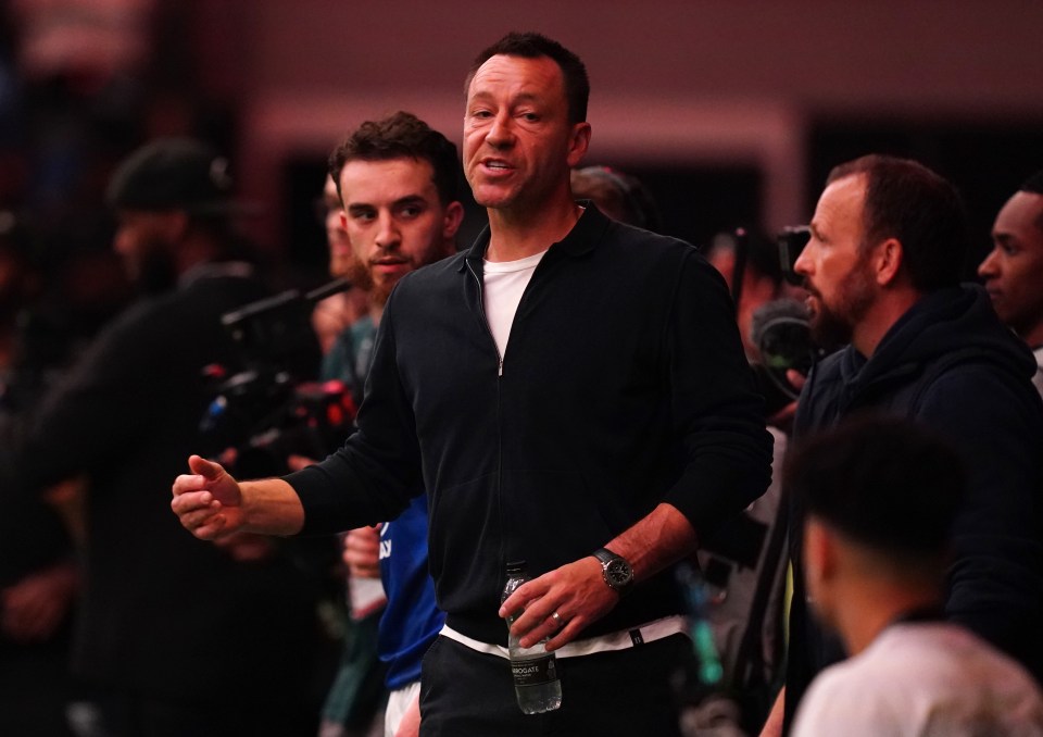 John Terry, manager of the 26ers, at a Baller League UK game.