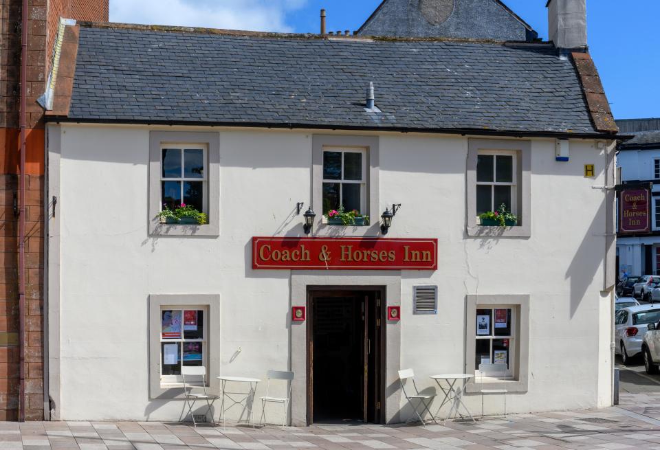 Coach & Horses Inn in Whitesands, Dumfries, Scotland.