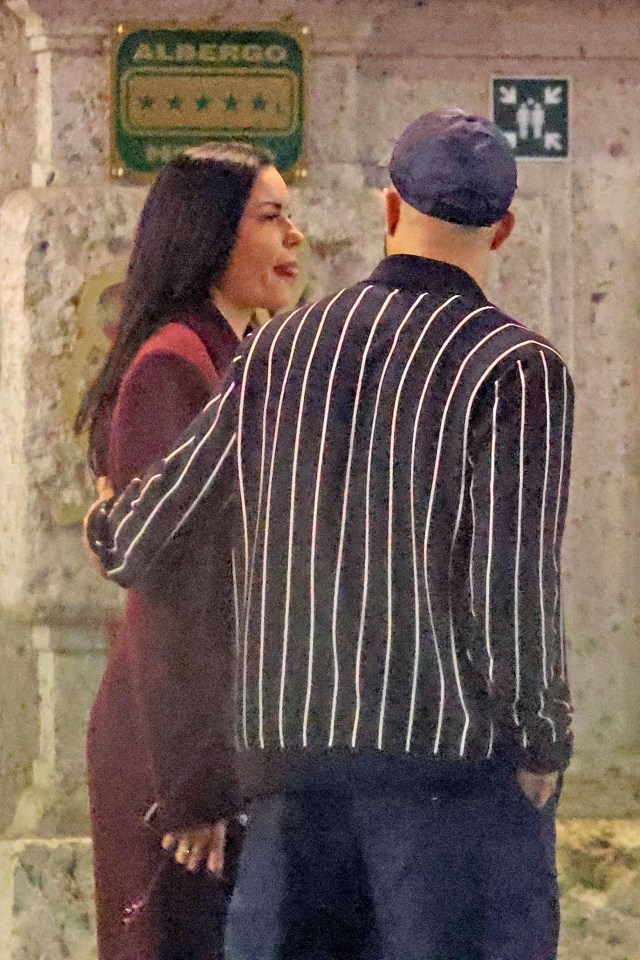 Kyle Walker with a woman in Milan.