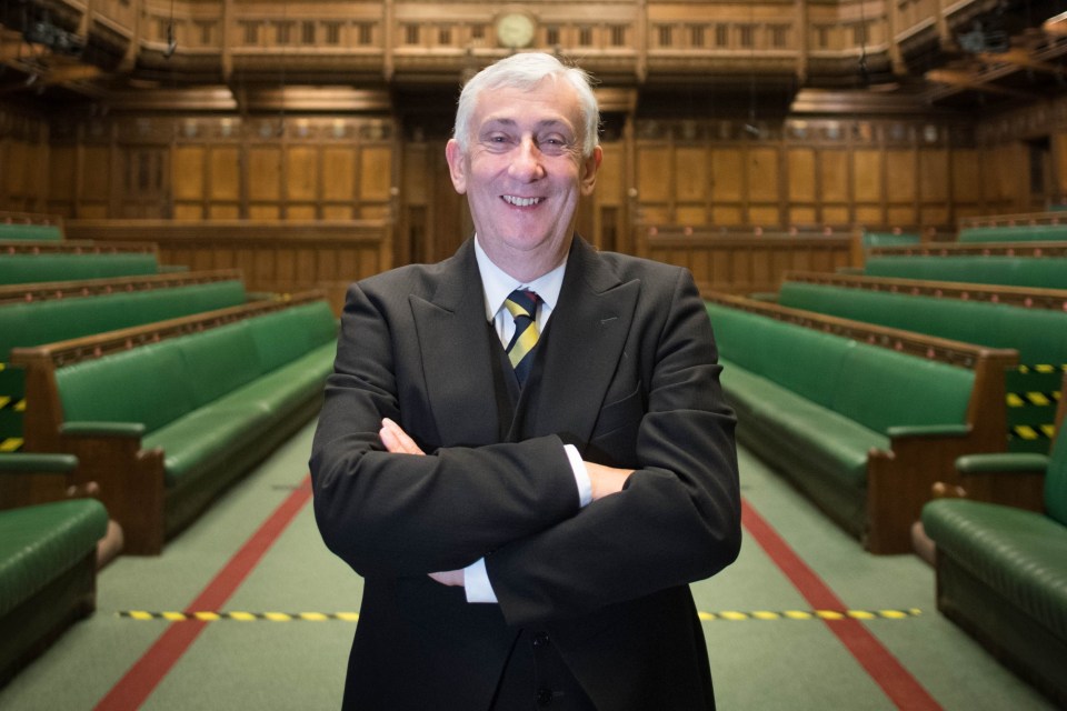 Sir Lindsay Hoyle, Speaker of the House of Commons, in the House of Commons chamber.