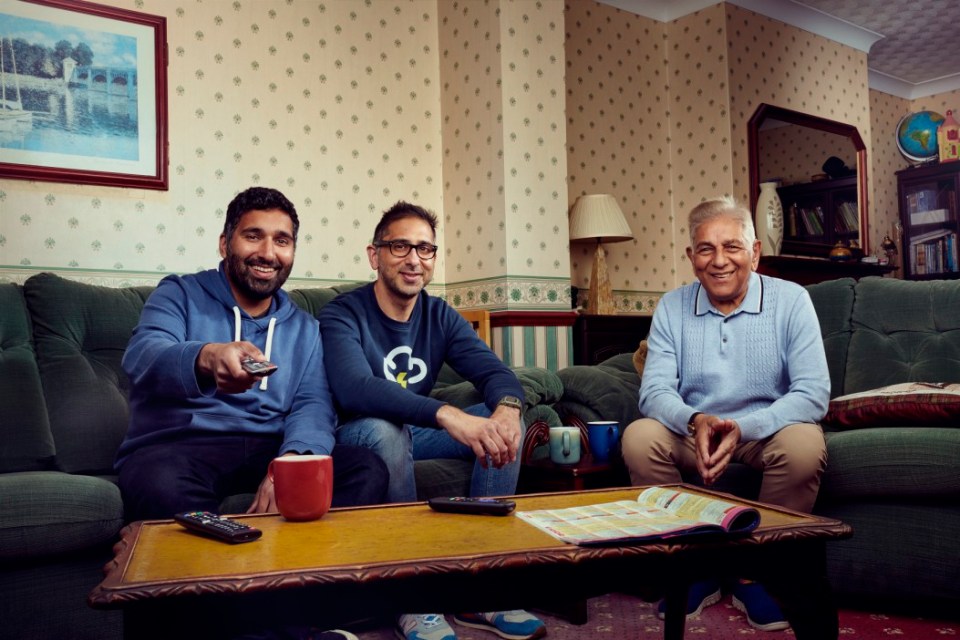 Pictured: The Siddiquis in Derby - (L-R) Baasit, Raza and Sid.