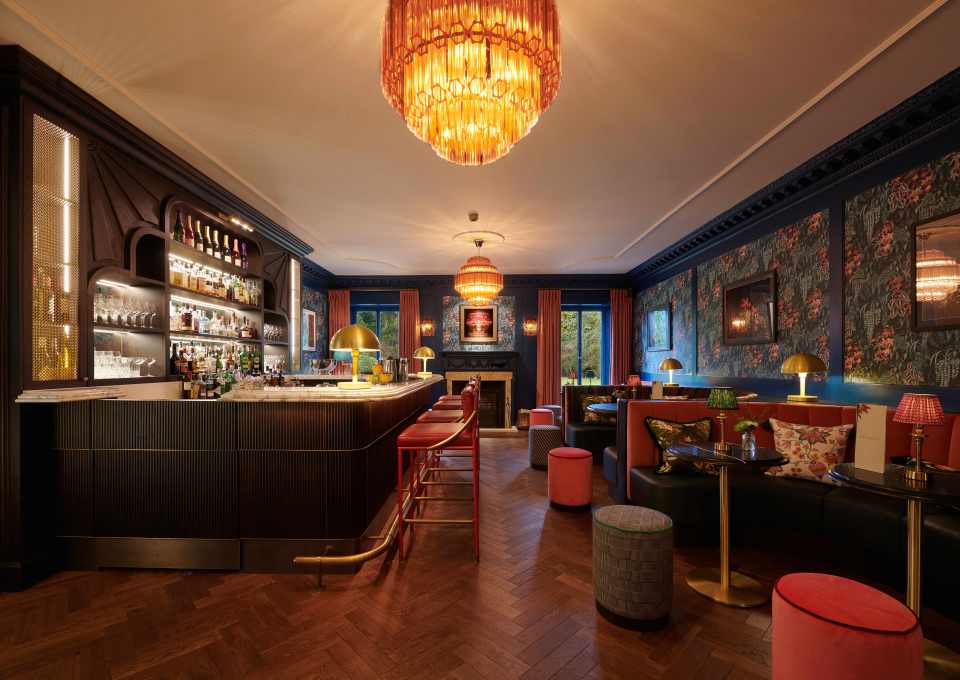 Cromlix Hotel bar interior.