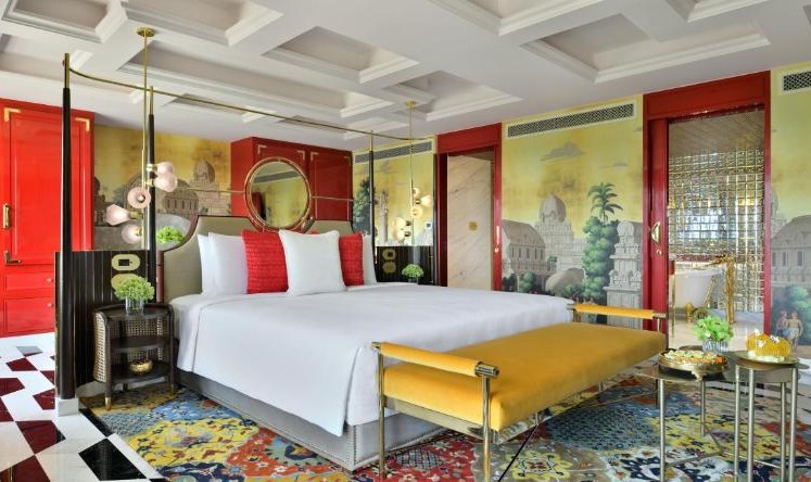 Maharaja suite at the Taj Mahal New Delhi.