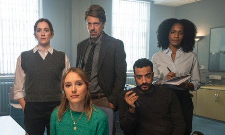 Cast photo from the ITV drama *Code of Silence*.