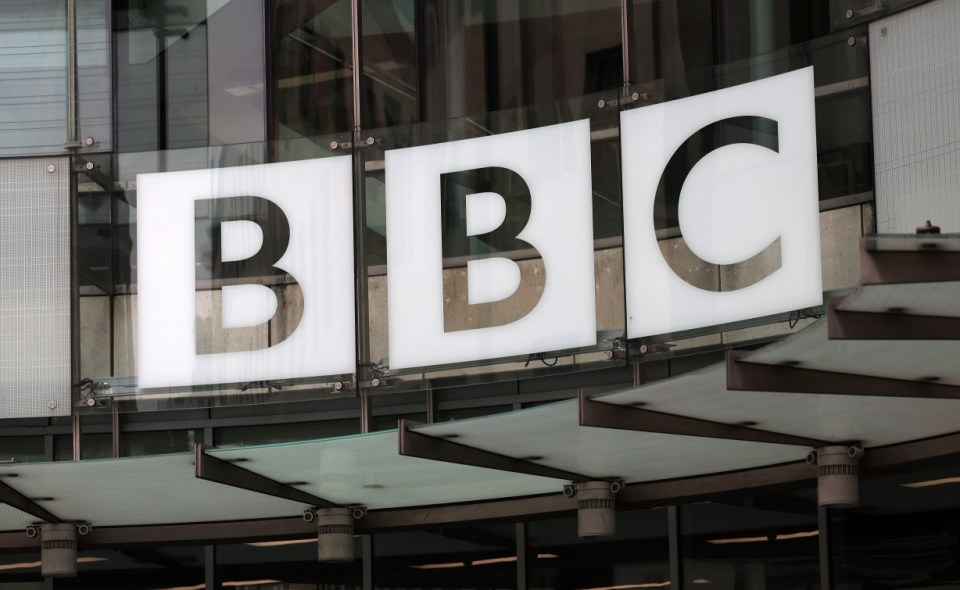 BBC logo on building exterior.