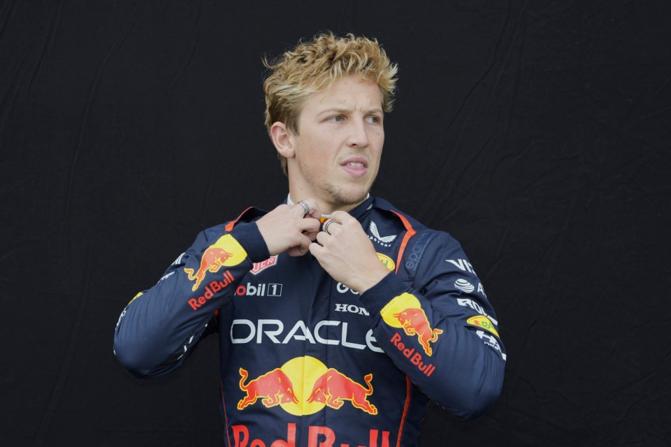 FILE - Red Bull driver Liam Lawson of New Zealand during the drivers portrait photo session ahead of the Australian Formula One Grand Prix at Albert Park, in Melbourne, Australia, Thursday, March 13, 2025. (AP Photo/Asanka Brendon Ratnayake, File)