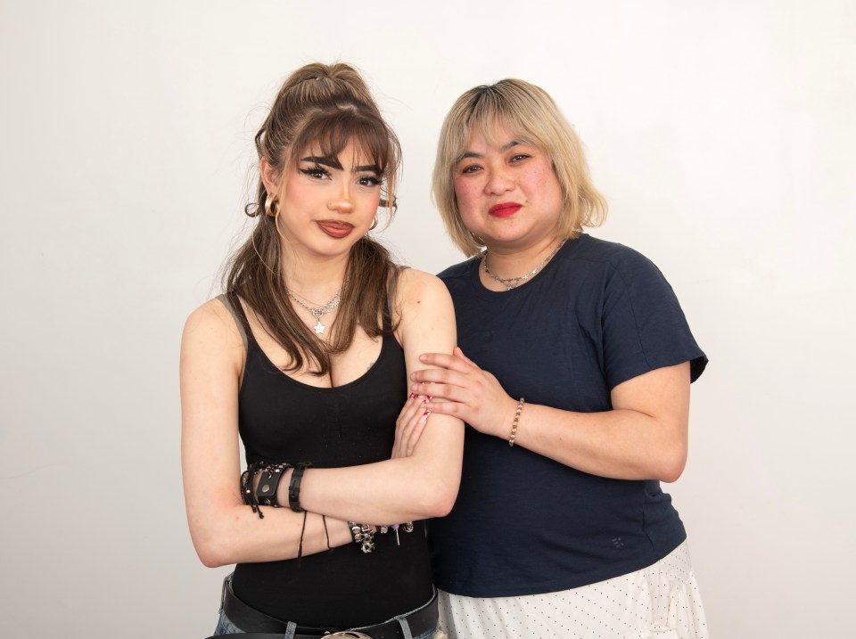Portrait of Solaya Rowley and her daughter Grace.