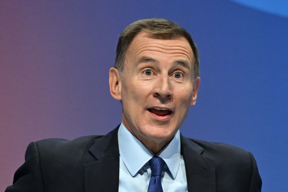 Jeremy Hunt at the Conservative Party Conference.