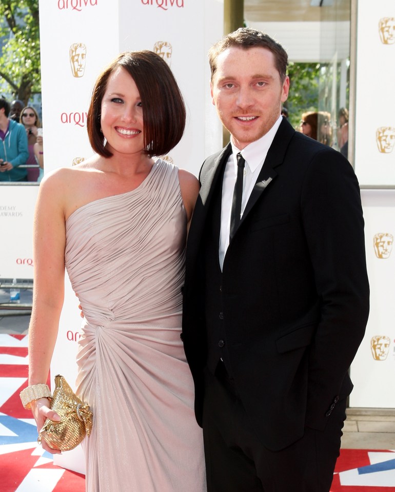 Rebecca Atkinson and Ben Batt at the British Academy Television Awards.