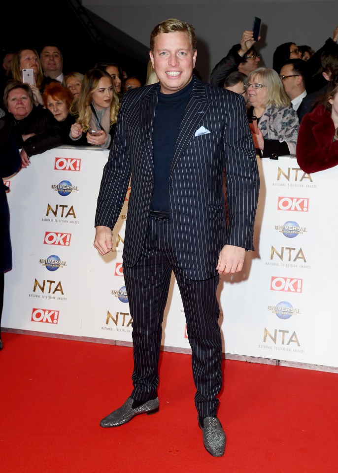 Thomas Skinner at the National Television Awards.