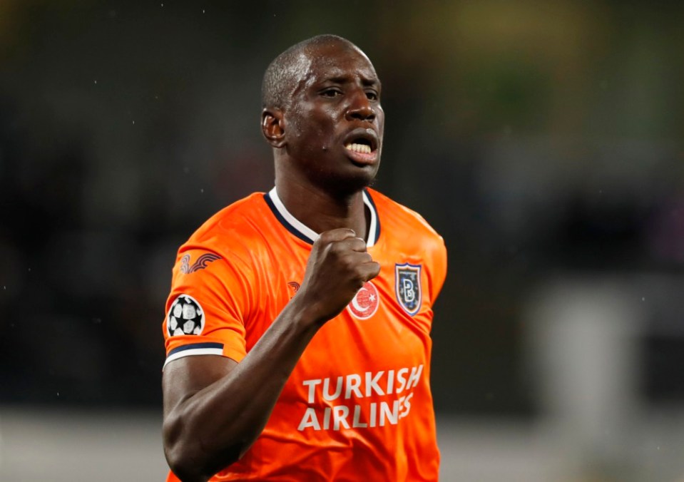 Soccer Football - Champions League - Group H - Istanbul Basaksehir F.K. v Manchester United - Basaksehir Fatih Terim Stadium, Istanbul, Turkey - November 4, 2020 Istanbul Basaksehir's Demba Ba celebrates scoring their first goal REUTERS/Murad Sezer