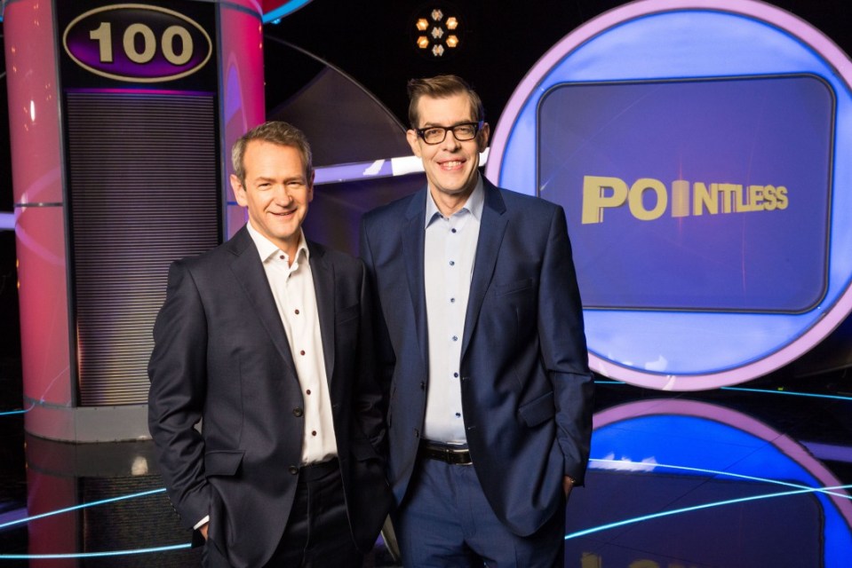 Alexander Armstrong and Richard Osman, hosts of the game show Pointless.