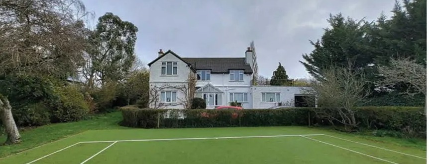 Collage of photos showing Ricky Gervais's property and surrounding area, as part of a planning application.