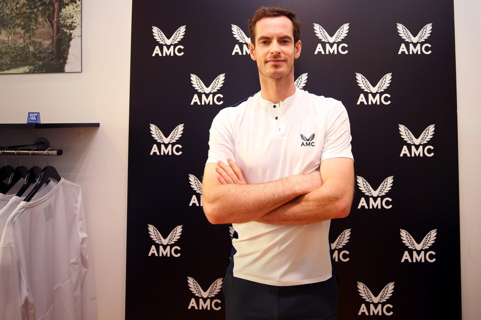 Andy Murray at a Castore store event.
