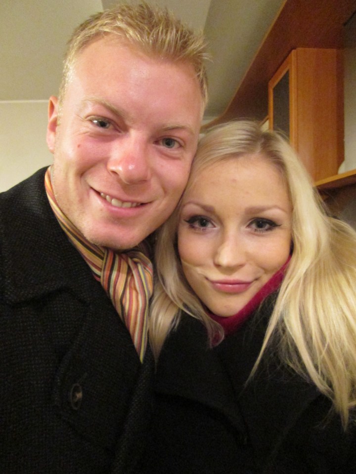 Self-portrait of a man and woman.