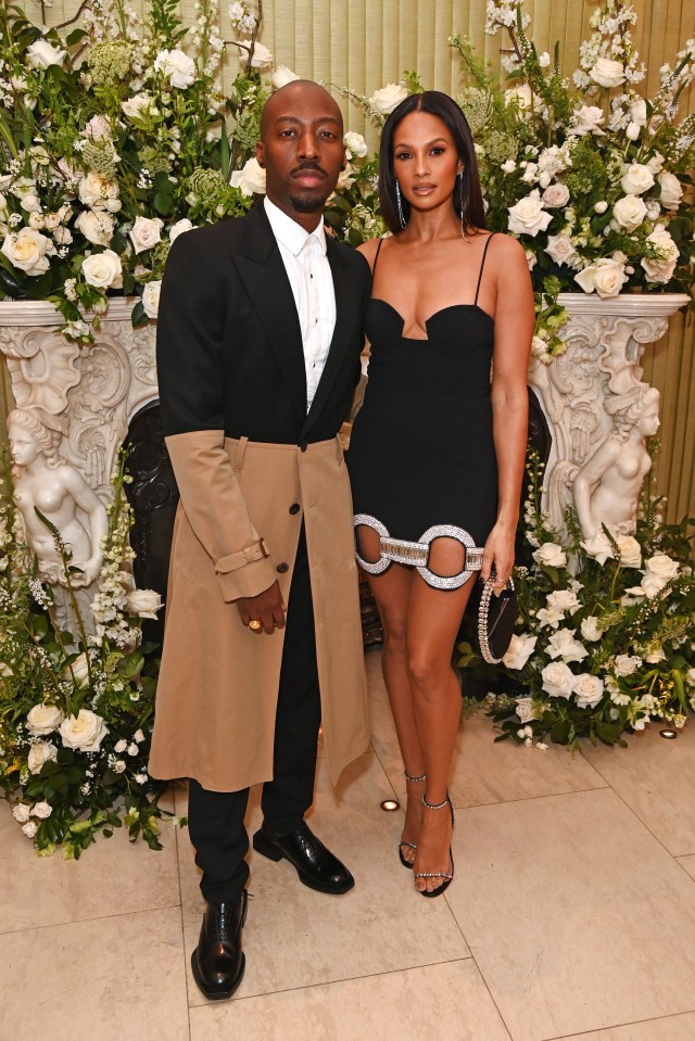 Azuka Ononye and Alesha Dixon at a fashion and film party.