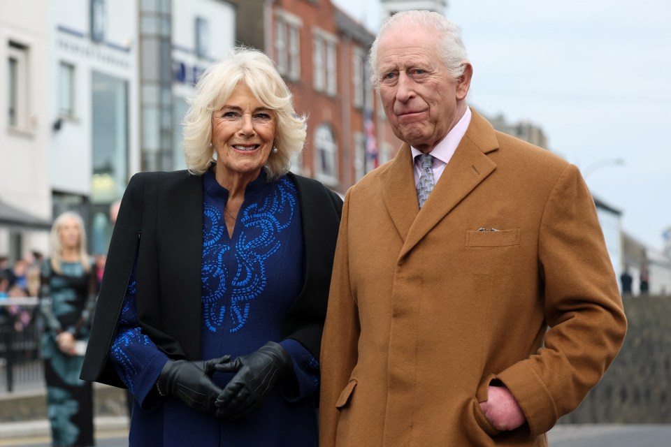 King Charles and Queen Camilla during an official visit.