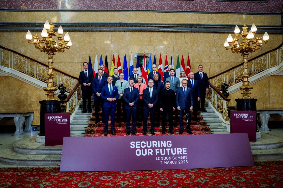Group photo of European leaders at the London Summit.