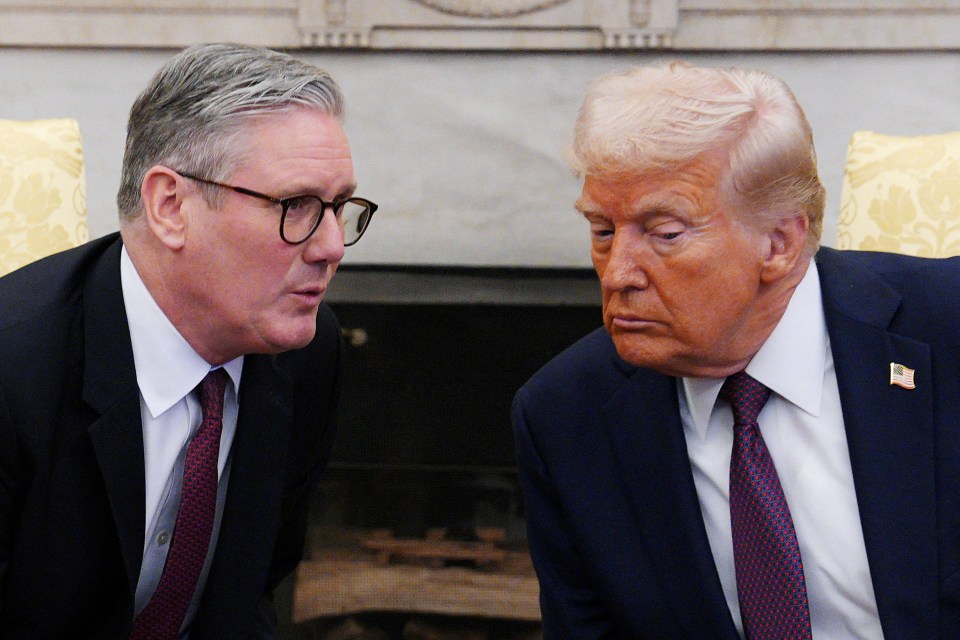 Keir Starmer and Donald Trump in a meeting.