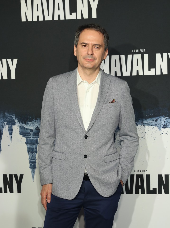 Christo Grozev at the Navalny film premiere.