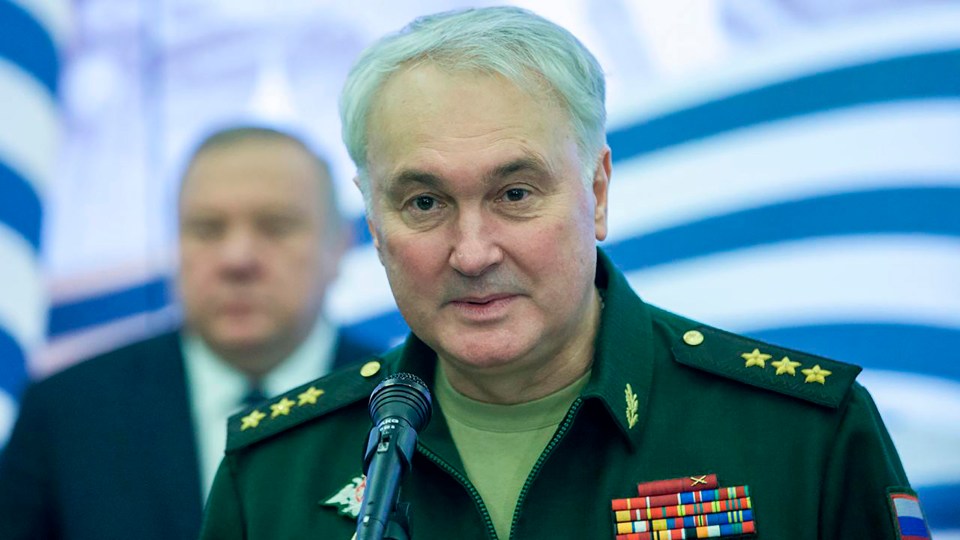 Col-Gen Andrei Kartapolov, ex-deputy defense minister, speaking at a press conference.