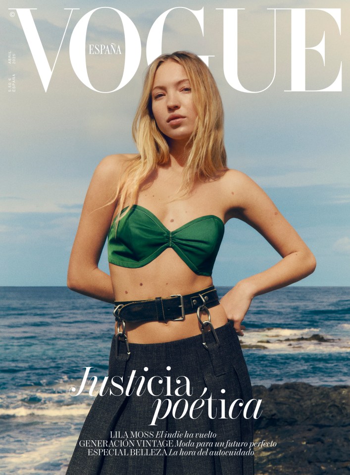 Lila Moss on the cover of Vogue Spain.