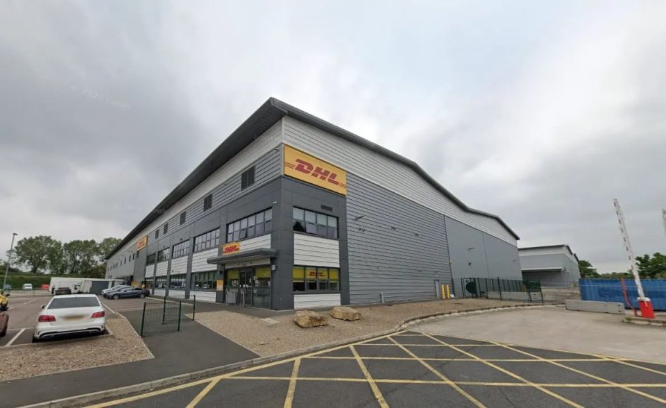 DHL warehouse in Birmingham.