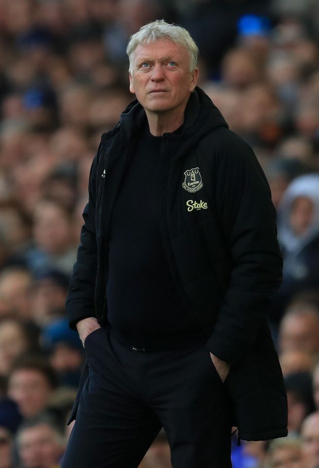 David Moyes, Everton manager, at Goodison Park.