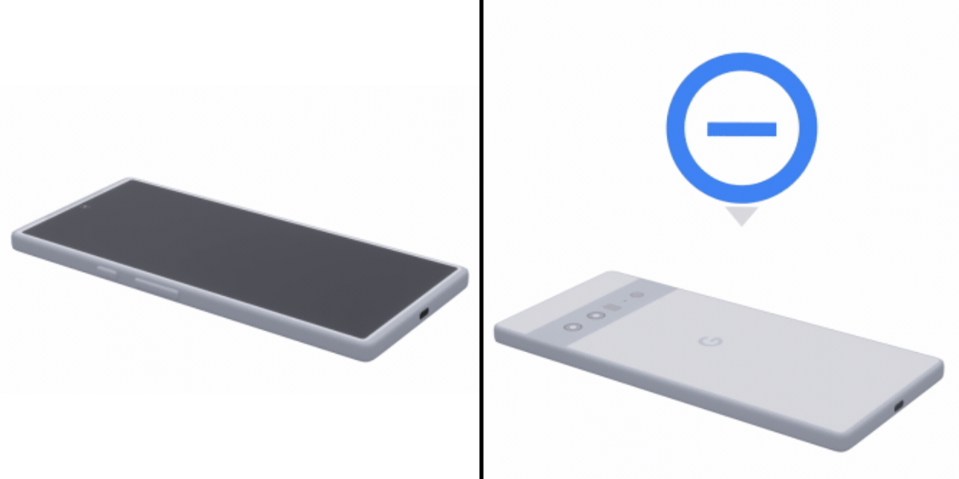 Illustration of a phone before and after zoom.