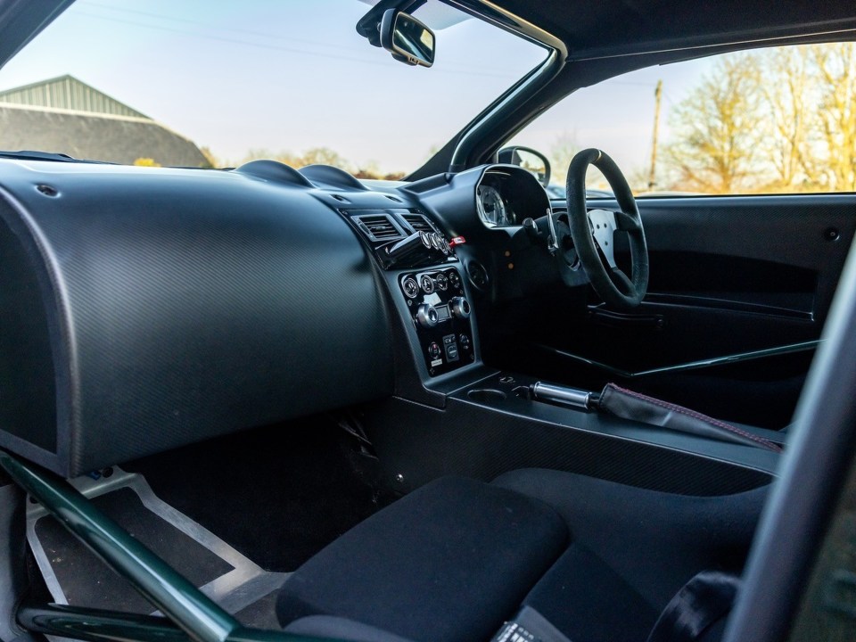 Interior view of an Aston Martin Super Cygnet.