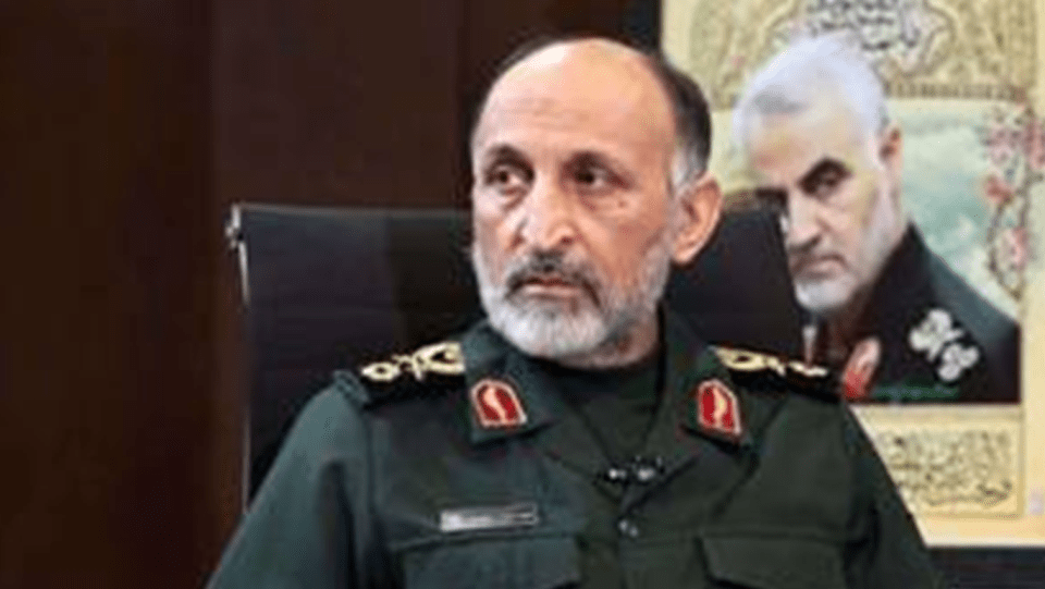 IRGC Brigadier General Mohammad Reza Fallahzadeh in uniform.