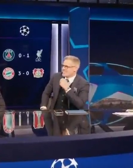 IShowSpeed and Jamie Carragher on a sports show.