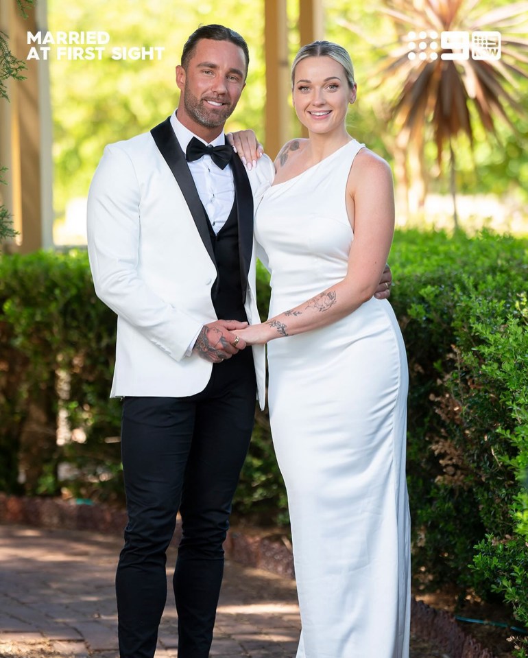 Jack and Tori from Married at First Sight Australia.