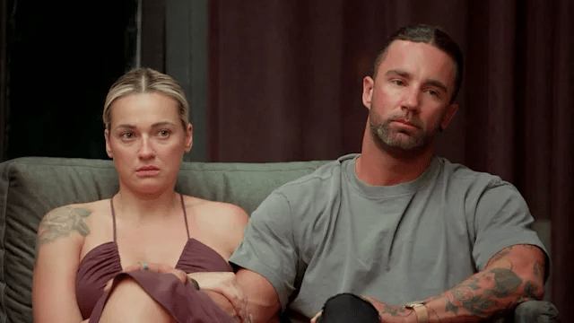 Still image of Jack and Tori from Married at First Sight Australia.