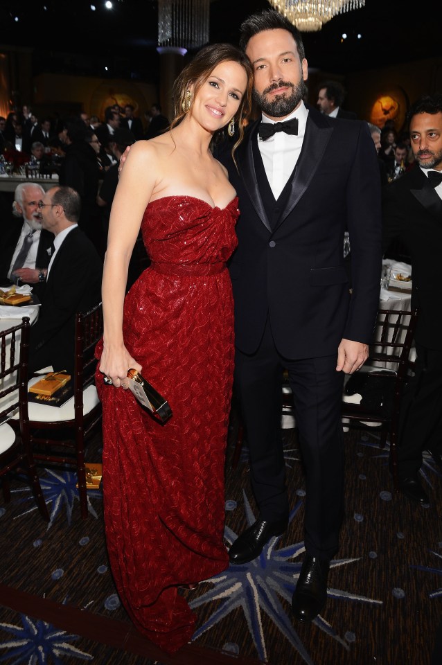 Jennifer Garner and Ben Affleck at the 70th Golden Globe Awards.