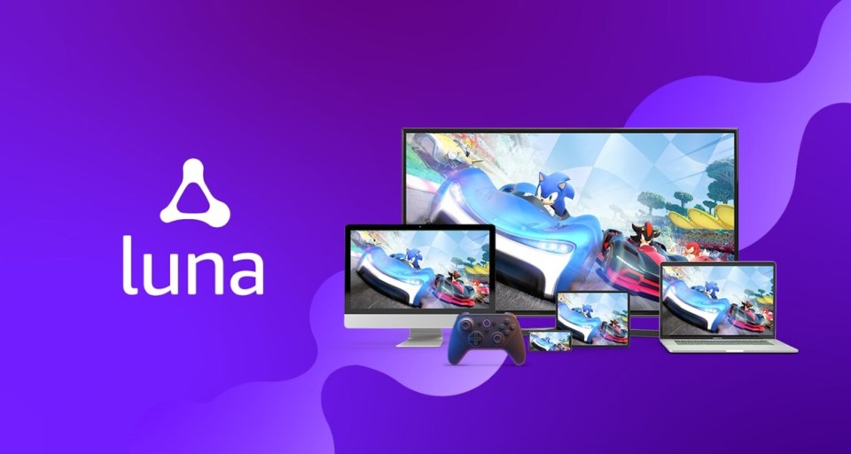 Luna game streaming on various devices.