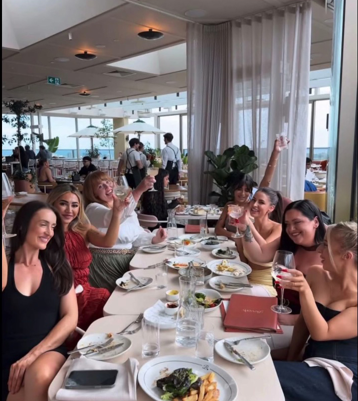 Group of women dining at a restaurant.