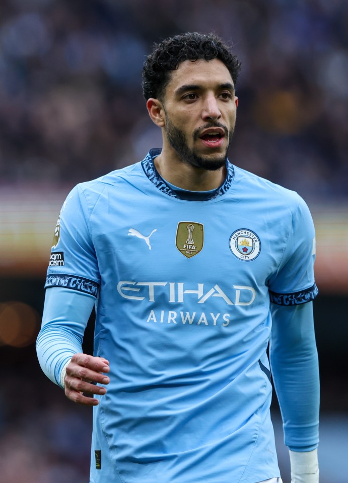 Omar Marmoush of Manchester City in action.