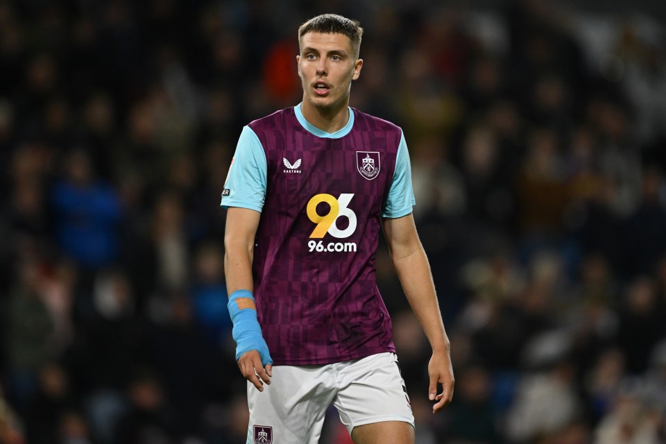 Maxime Estève of Burnley F.C. during a soccer match.