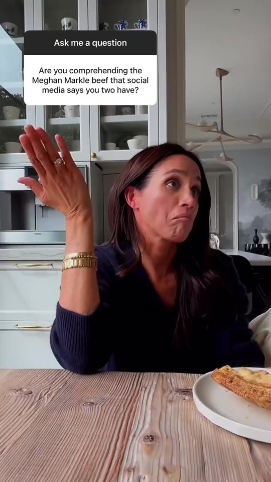 Gwyneth Paltrow addressing rumors of a feud with Meghan Markle.