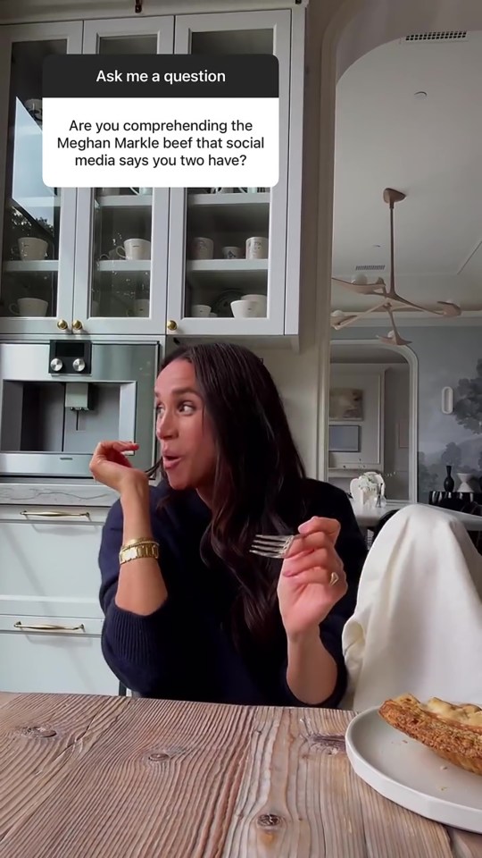 Gwyneth Paltrow addressing rumors of a feud with Meghan Markle.