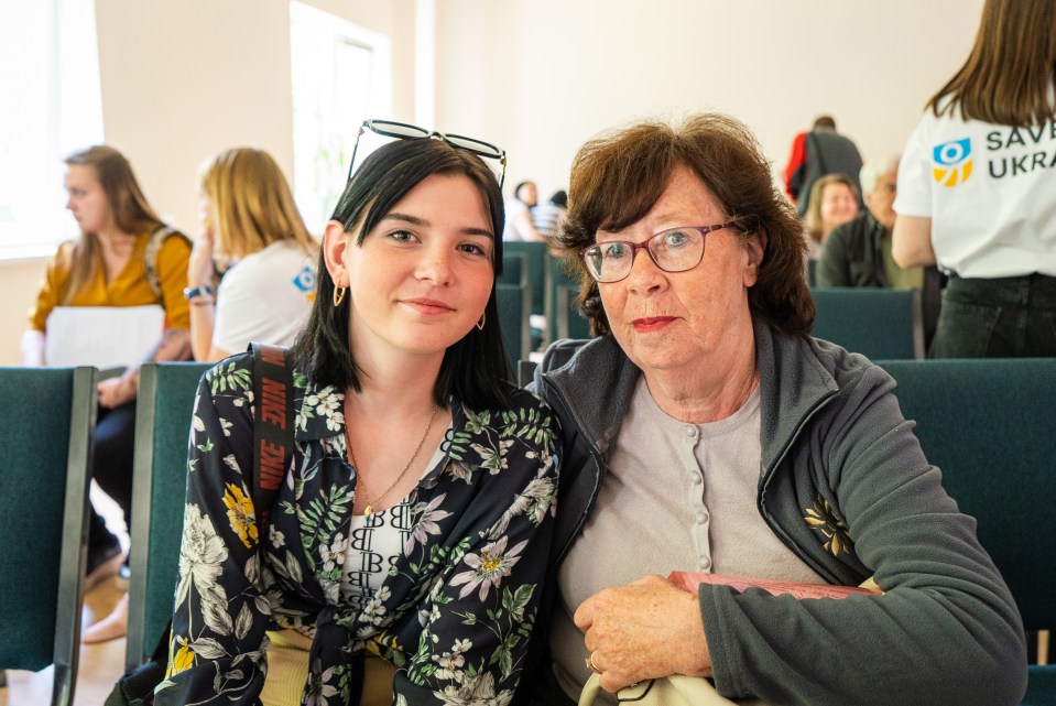 Nastya and her grandmother, detained by Russian soldiers before Kherson's liberation.