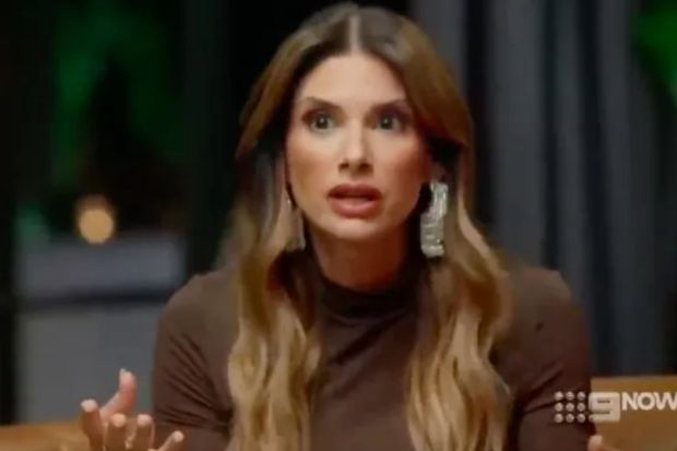 An image collage containing 1 images, Image 1 shows Alessandra, a Married at First Sight Australia expert, speaking