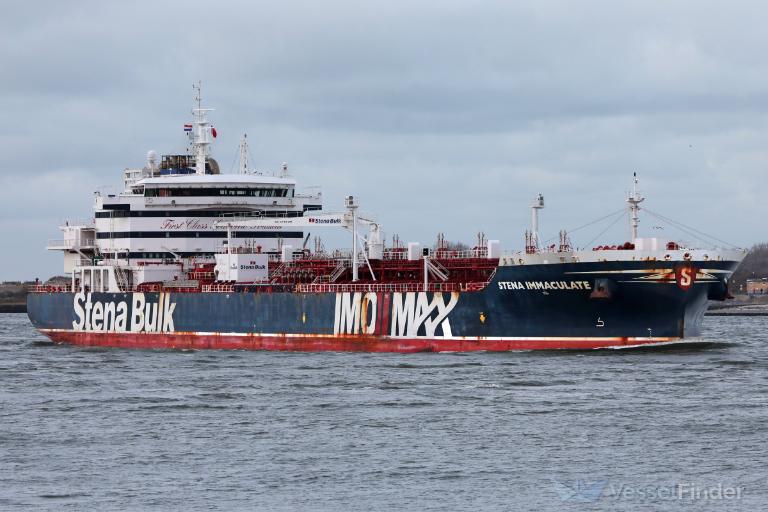 Oil tanker Stena Immaculate carrying jet fuel.